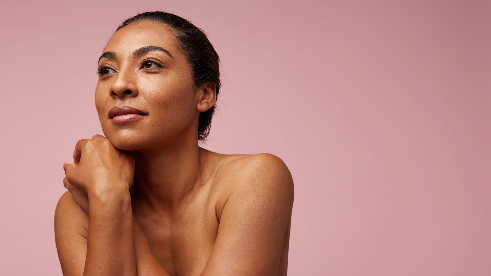 darker woman with nice skin