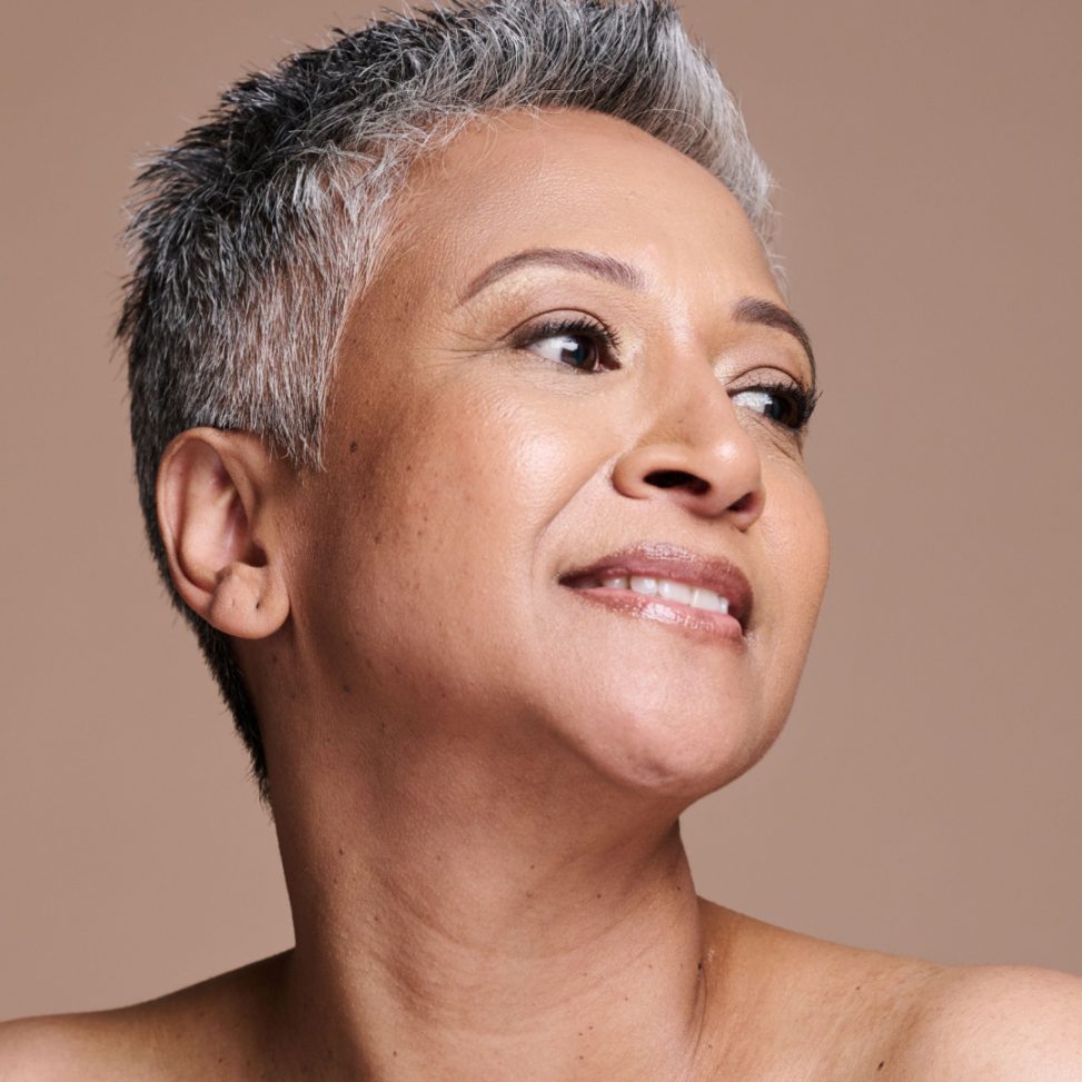 Beautiful woman with nice skin after BBL